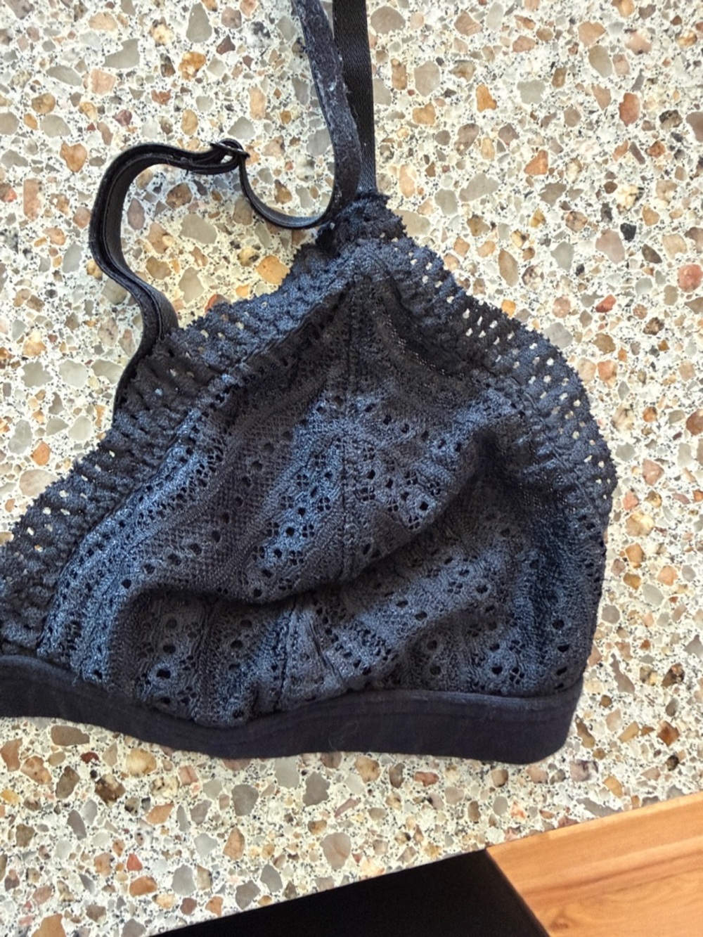 Cosabella Black Lace Eyelet Bralette - Picture 2 of 4